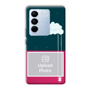 On The Clouds Customized Printed Back Cover for Vivo V27