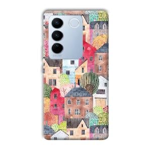 Colorful Homes Phone Customized Printed Back Cover for Vivo V27