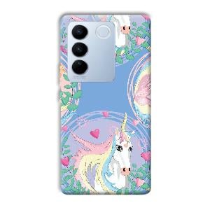 Unicorn Phone Customized Printed Back Cover for Vivo V27