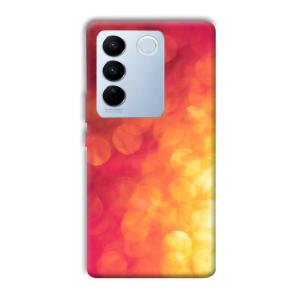 Red Orange Phone Customized Printed Back Cover for Vivo V27