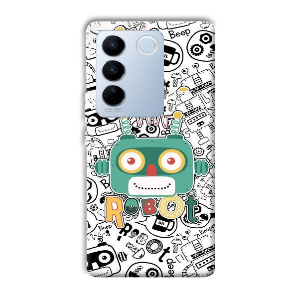 Animated Robot Phone Customized Printed Back Cover for Vivo V27