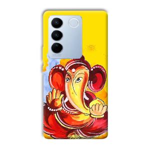 Ganesha Ji Phone Customized Printed Back Cover for Vivo V27