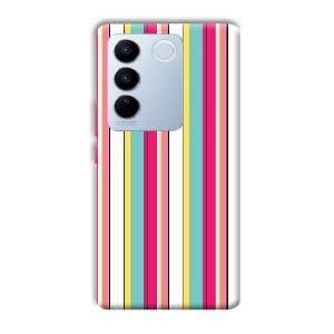 Lines Pattern Phone Customized Printed Back Cover for Vivo V27