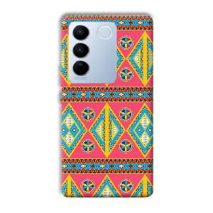 Colorful Rhombus Phone Customized Printed Back Cover for Vivo V27