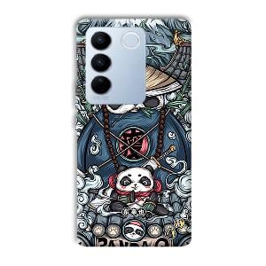 Panda Q Phone Customized Printed Back Cover for Vivo V27