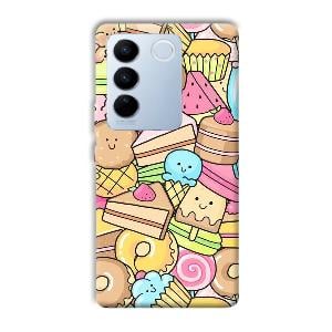 Love Desserts Phone Customized Printed Back Cover for Vivo V27