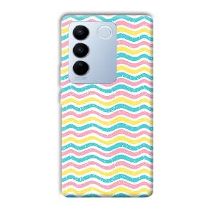 Wavy Designs Phone Customized Printed Back Cover for Vivo V27