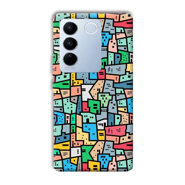 Small Homes Phone Customized Printed Back Cover for Vivo V27