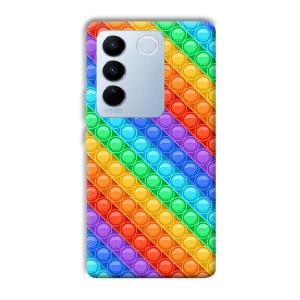 Colorful Circles Phone Customized Printed Back Cover for Vivo V27