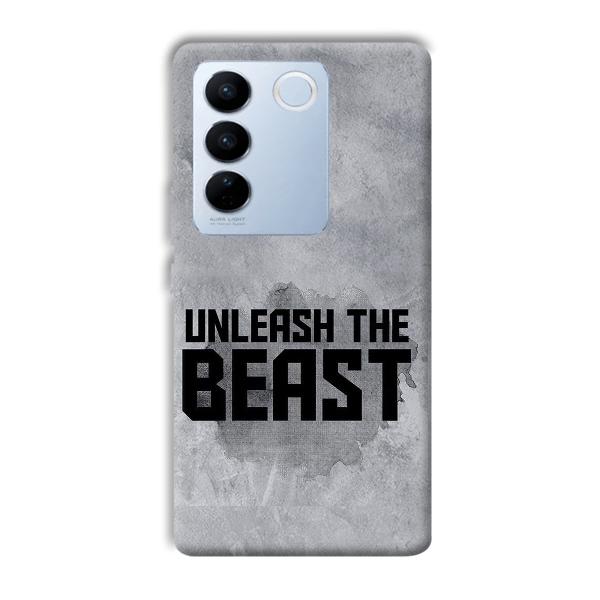 Unleash The Beast Phone Customized Printed Back Cover for Vivo V27