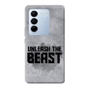 Unleash The Beast Phone Customized Printed Back Cover for Vivo V27