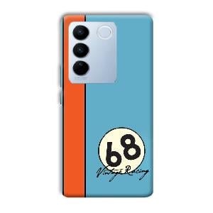 Vintage Racing Phone Customized Printed Back Cover for Vivo V27
