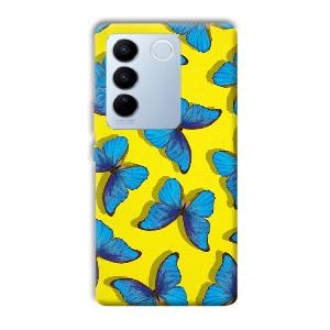 Butterflies Phone Customized Printed Back Cover for Vivo V27