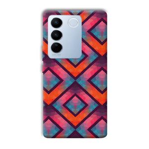 Colorful Boxes Phone Customized Printed Back Cover for Vivo V27