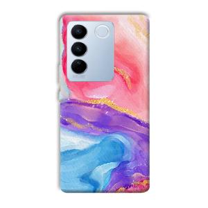 Water Colors Phone Customized Printed Back Cover for Vivo V27