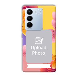 Colorful Flowers Customized Printed Back Cover for Vivo V27 Pro