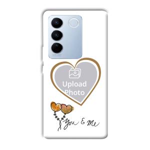 You & Me Customized Printed Back Cover for Vivo V27 Pro