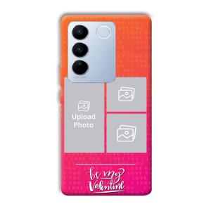 To My Valentine Customized Printed Back Cover for Vivo V27 Pro