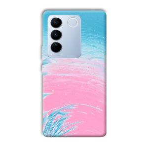 Pink Water Phone Customized Printed Back Cover for Vivo V27 Pro