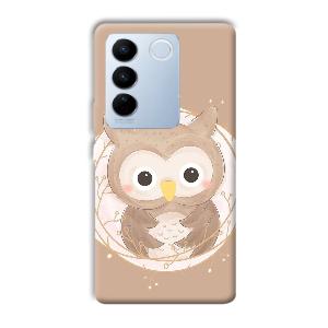 Owlet Phone Customized Printed Back Cover for Vivo V27 Pro