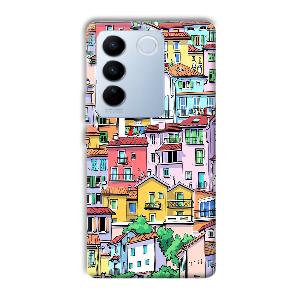 Colorful Alley Phone Customized Printed Back Cover for Vivo V27 Pro