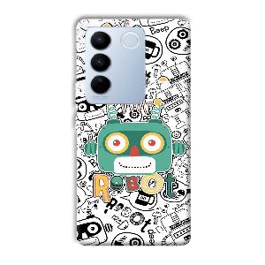 Animated Robot Phone Customized Printed Back Cover for Vivo V27 Pro