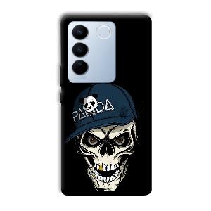 Panda & Skull Phone Customized Printed Back Cover for Vivo V27 Pro