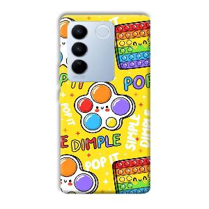 Pop It Phone Customized Printed Back Cover for Vivo V27 Pro