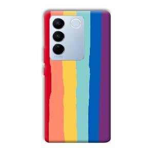 Vertical Paint Phone Customized Printed Back Cover for Vivo V27 Pro