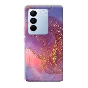 Sparkling Marble Phone Customized Printed Back Cover for Vivo V27 Pro