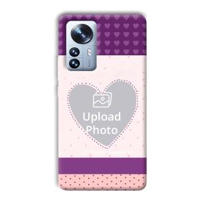Purple Hearts Customized Printed Back Cover for Xiaomi 12 Pro