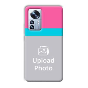 Pink & Sky Blue Customized Printed Back Cover for Xiaomi 12 Pro