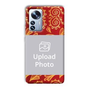 Red Design Customized Printed Back Cover for Xiaomi 12 Pro