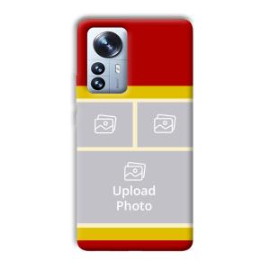 Red Yellow Collage Customized Printed Back Cover for Xiaomi 12 Pro