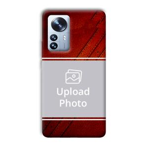 Solid Red Customized Printed Back Cover for Xiaomi 12 Pro