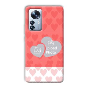2 Hearts Customized Printed Back Cover for Xiaomi 12 Pro