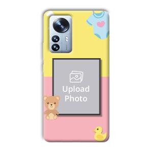 Teddy Bear Baby Design Customized Printed Back Cover for Xiaomi 12 Pro