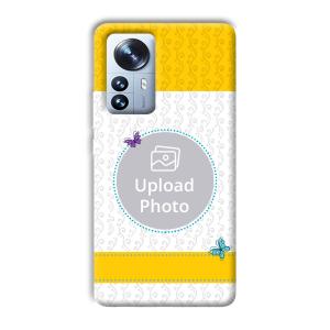 Butterflies & Yellow Customized Printed Back Cover for Xiaomi 12 Pro