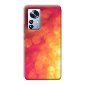 Red Orange Phone Customized Printed Back Cover for Xiaomi 12 Pro