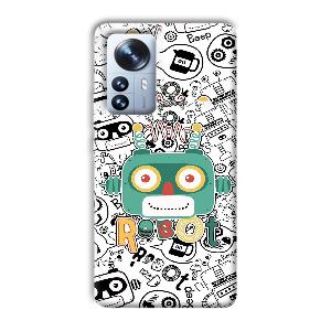 Animated Robot Phone Customized Printed Back Cover for Xiaomi 12 Pro