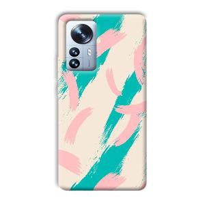 Pinkish Blue Phone Customized Printed Back Cover for Xiaomi 12 Pro