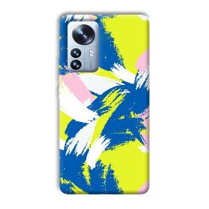 Blue White Pattern Phone Customized Printed Back Cover for Xiaomi 12 Pro