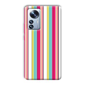 Lines Pattern Phone Customized Printed Back Cover for Xiaomi 12 Pro
