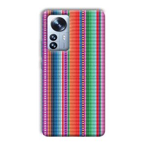 Fabric Pattern Phone Customized Printed Back Cover for Xiaomi 12 Pro