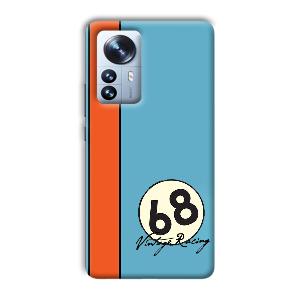 Vintage Racing Phone Customized Printed Back Cover for Xiaomi 12 Pro