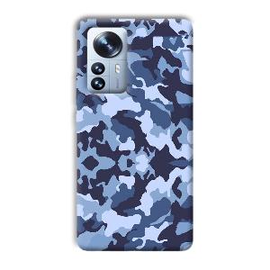 Blue Patterns Phone Customized Printed Back Cover for Xiaomi 12 Pro