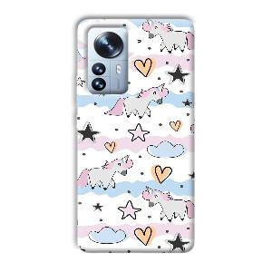Unicorn Pattern Phone Customized Printed Back Cover for Xiaomi 12 Pro