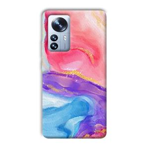 Water Colors Phone Customized Printed Back Cover for Xiaomi 12 Pro