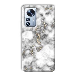 Grey White Design Phone Customized Printed Back Cover for Xiaomi 12 Pro