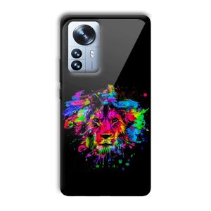 Colorful Lion Customized Printed Glass Back Cover for Xiaomi 12 Pro